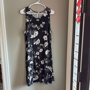Old Navy Black and White Halter Sundress